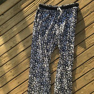 Blue and White Dappled Lounge Pants
